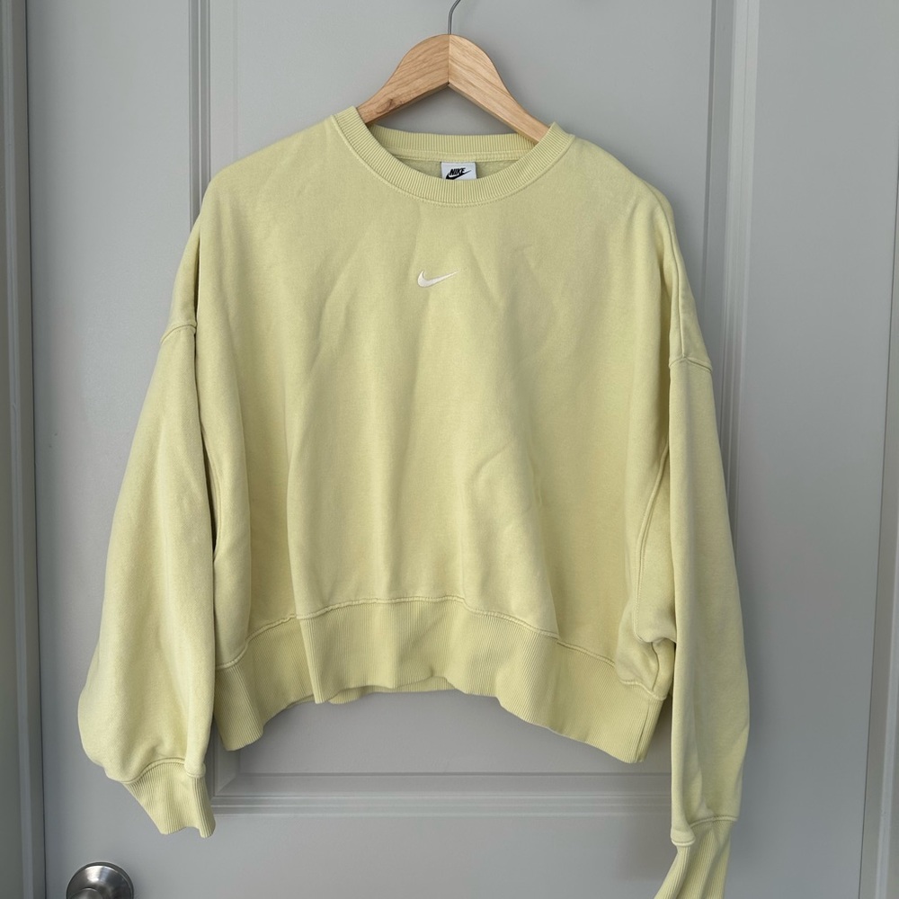 Nike Yellow Pullover Sweatshirt